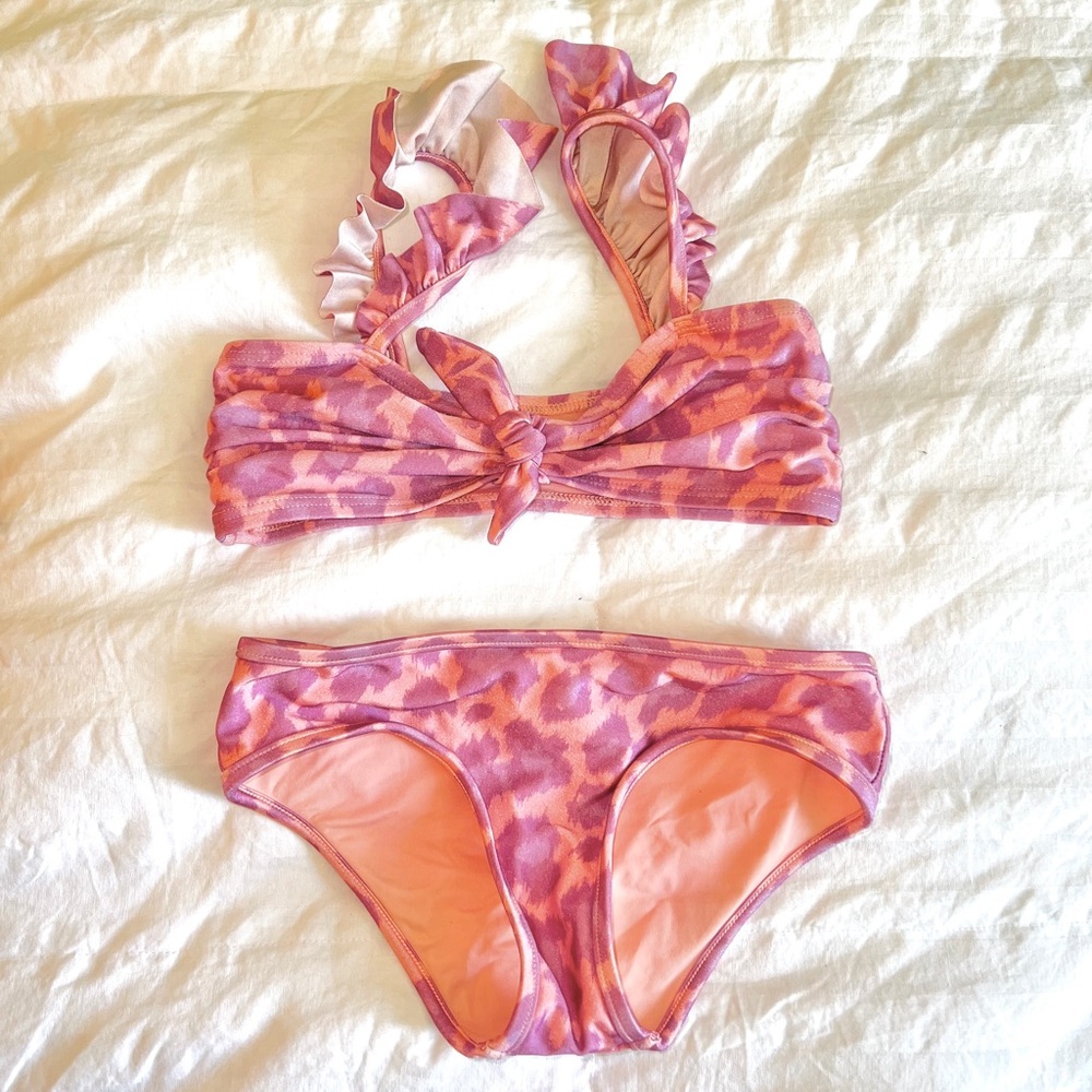 ZIMMERMAN Girl’s bikini PINK leopard SIZE 6
